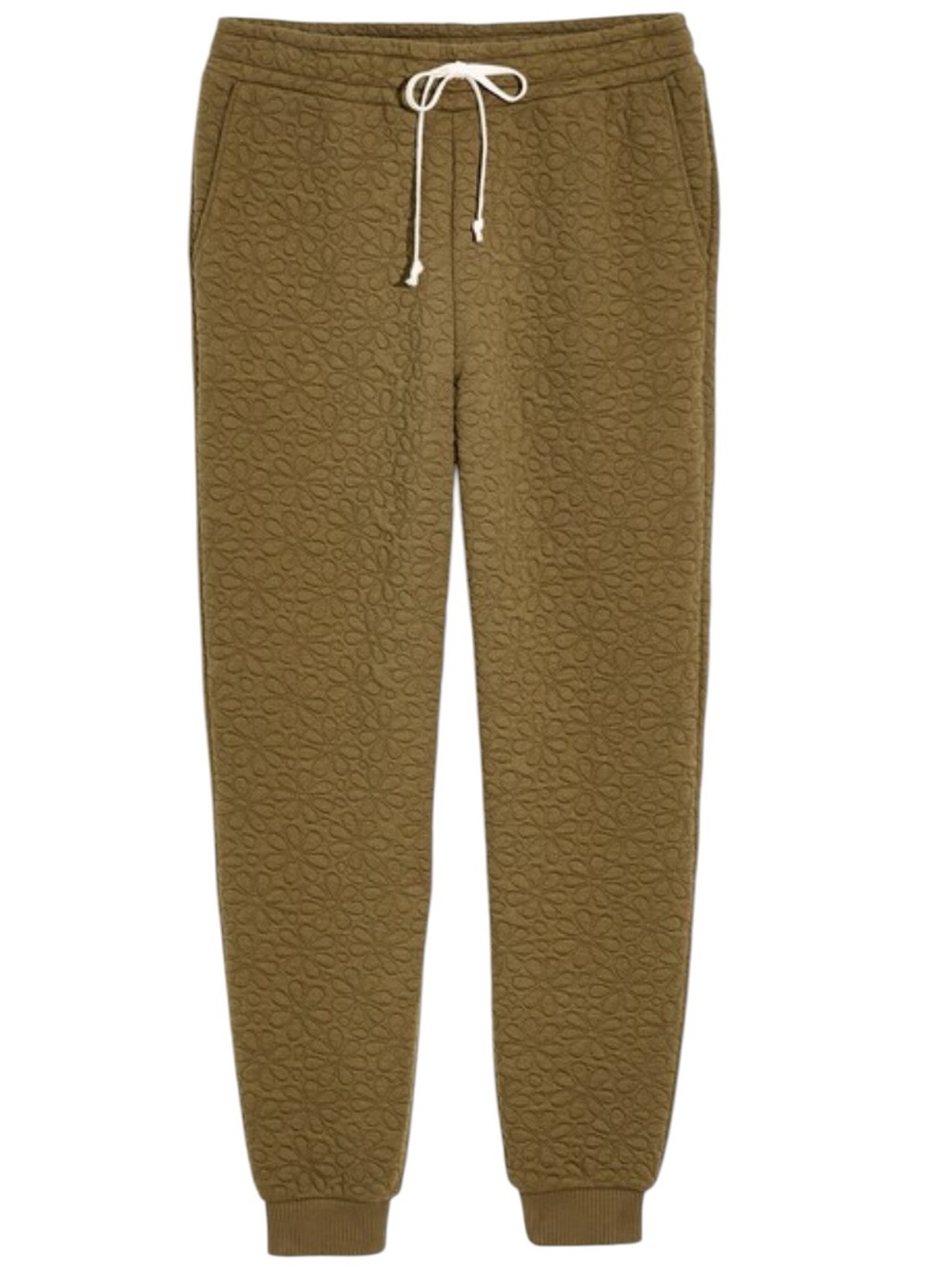 MADEWELL Olive Quilted Joggers Drawstring